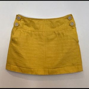 Yellow Banana Republic Mini Skirt